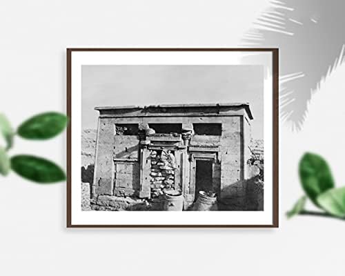 БЕЗКРАЙНИ СНИМКИ Снимка: Тафа, Тафис, Египет, Останки от Малък храм, в Центъра на града, Феликс Тейнард, 1858