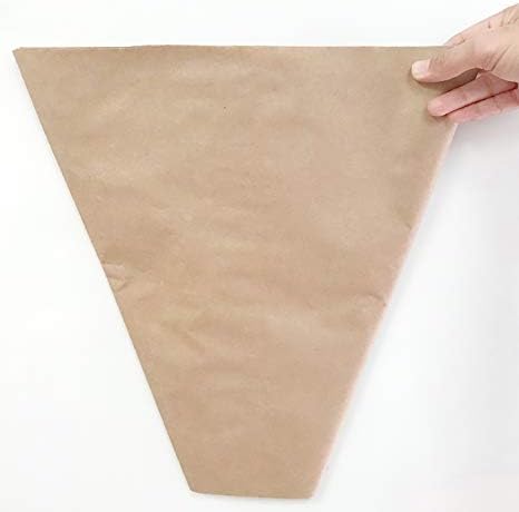 Букетные ръкави от крафт-хартия - Букет от кафява хартия - Хартиени торби (10x10x3 инча, 10 бр.)