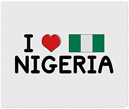 Azeeda 2 x Кърпички за почистване на лещи и очила от микрофибър I Love Nigeria (LC00017566)
