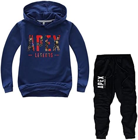 BY-CAN/Детски Пуловер за деца, Hoody с качулка APEX Легенди и Спортни Панталони, Спортни дрехи с качулка За Момчета и Момичета, Уютен Спортен