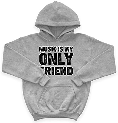 Детска hoody с качулка от порести руно Music is My Only Friend - Art Kids' Hoodie - Музикална hoody с качулка за деца