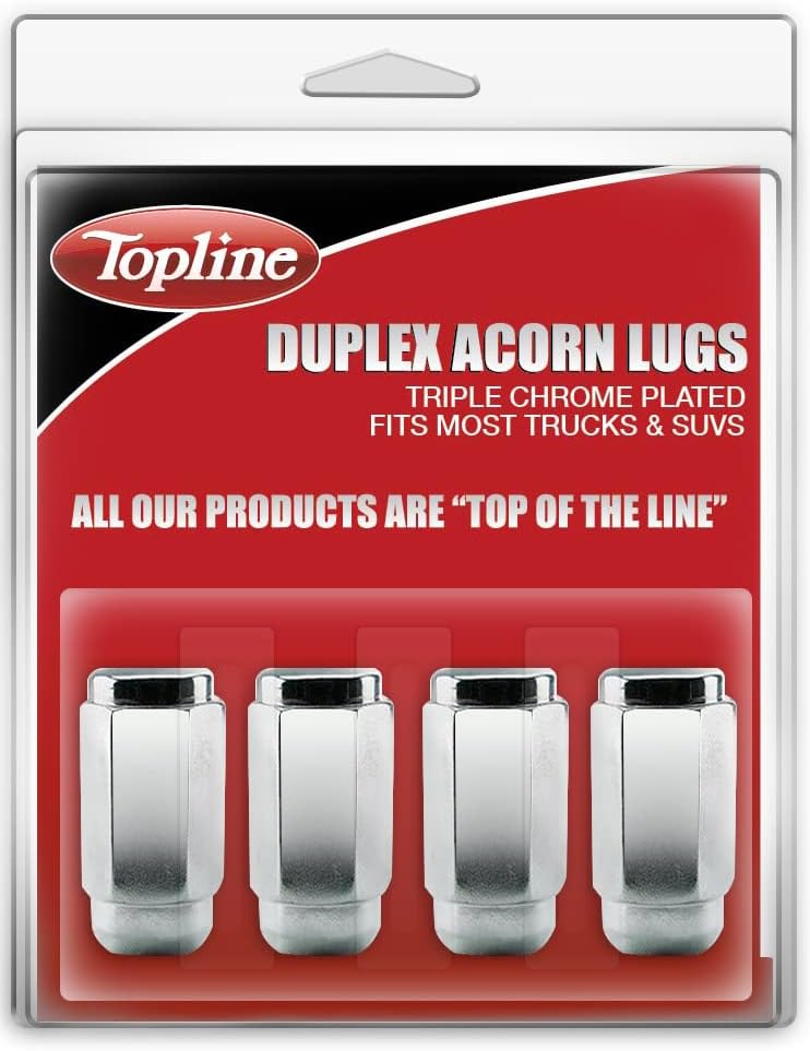 Topline Products C3004H-4P | Висококачествени Хромирани Термообработанные Двухшпиндельные уши във формата на мида | Размер на резба