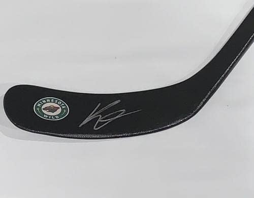 Кирил Капризите на Подписа Полноразмерную хокей клюшку Minnesota Wild Jsa Coa - Стик за хокей в НХЛ С автограф