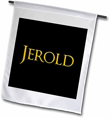 3дРоуз Джерольд Често срещано име за момче в Америка. Жълт в черен Талисман - знамена (fl-362418-1)