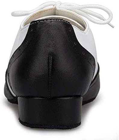 Мъжки обувки за танци балната зала дантела HIPPOSEUS, Кожени Обувки, за участия в светски танци, 8,5 D (M) САЩ