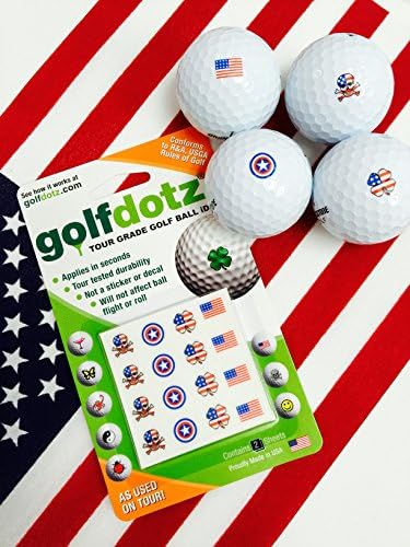 Golfdotz | Американската четворка | Маркери за топките за голф, Аксесоари За Голф, Идентификационен Маркер за топки за голф