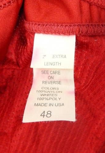 2002 San Francisco 49ers Blank # Освободен Червена Риза 48 730 - Използваните тениски за игри NFL без подпис