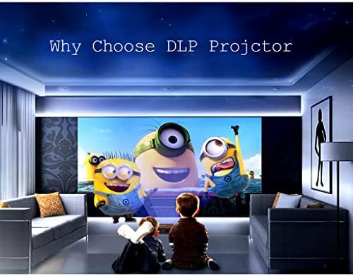 LDCHNH видео проектор За Домашно Кино с Пълна Резолюция 720p Led Безплатен Проектор за Домашно Кино за Смартфон