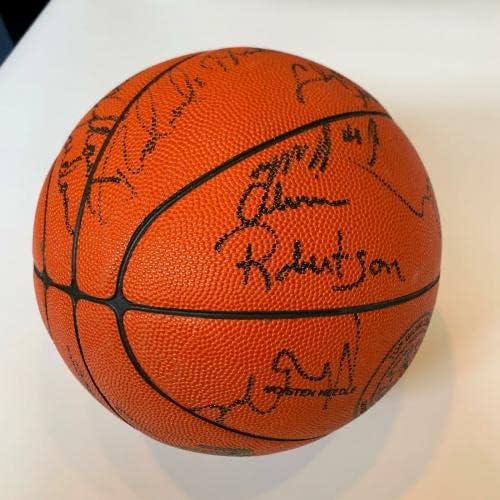 Майкъл Джордан Нов отбор All Star Game 1986 Подписа баскетболни 22 Sigs JSA COA - Баскетболни топки с автографи