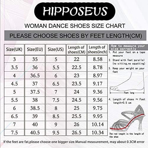 HIPPOSEUS/ Женски Сладки Обувки За Латино Танци С Отворени пръсти, Обувки за балните танци Салса, Обувки За Говорене На Висок Ток