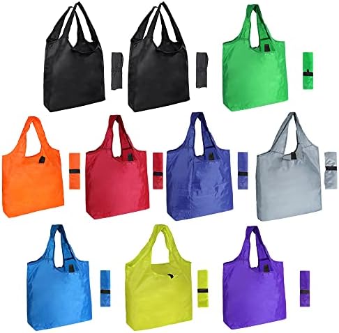 10 Цветни Опаковки За Хранителни пакети и 1 Опаковка Холщовой чанти-тоут
