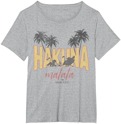 Тениска с Графичен логото на Дисни Цар Лъв Vintage Hakuna Matata Тениска