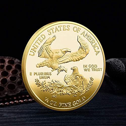 States2021 Американската Свобода Дамски Позлатен Възпоменателна Монета Хоби Монета Виртуален Калъф за монети Лимитированная серия