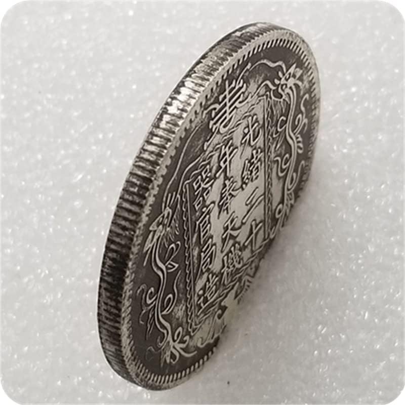 Старинни Занаяти Удебеляване На Гуансюй Възпоменателна Монета Сребърен Долар 0270