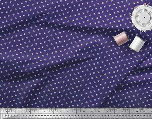 Памучен трикотажная плат Soimoi, художествена риза с флорална принтом, шевна плат с ширина 58 см