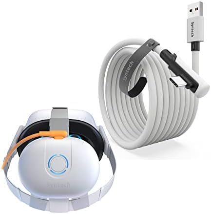 16-Крак кабел Syntech с VR-акумулаторна батерия с капацитет 10 000 mah, Съвместима с Meta / Oculus Quest 2