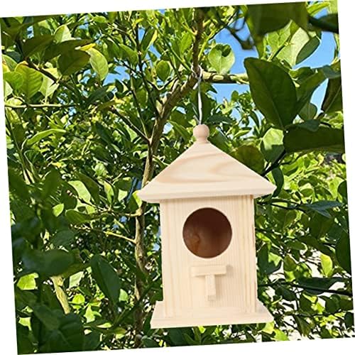 YARNOW 3шт bird ' s Nest Дървесен Декор Фидер Колибри Начало Декор Къща за Синя Птица Дървената Ясла За Птици Кутия За Отглеждане на Папагали