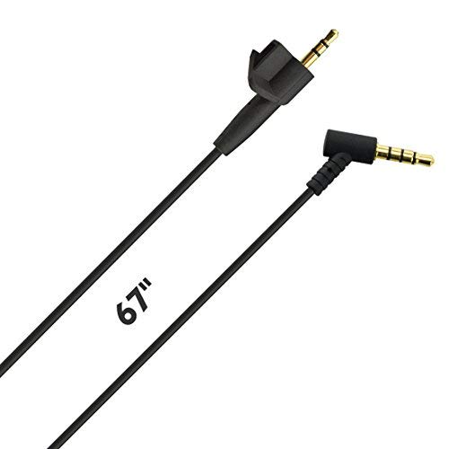 Аудио кабел Linkidea за режийни слушалки Bose AE2, AE2i, AE2w, 2,5 мм TRRS-TRS Взаимозаменяеми Aux кабел (6 фута / 1,7 м)
