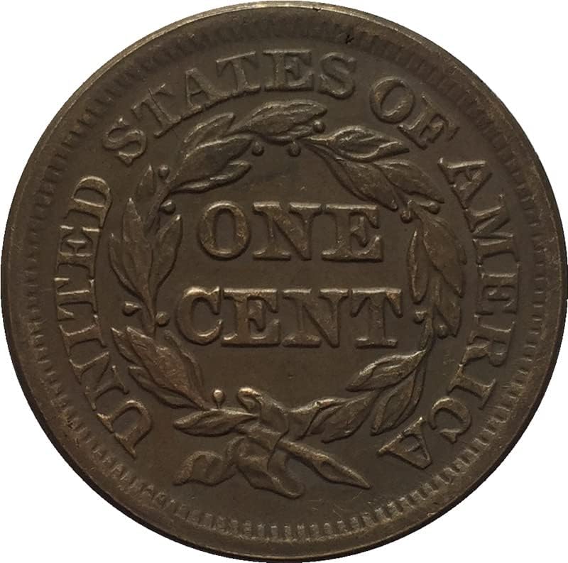 27,5 ММ Стар Американски монети 1849 година, Медни Монети, Старинни Занаяти, Чужди Възпоменателни Монети