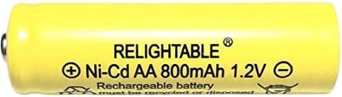 Акумулаторни Батерии NiCd AA размер AA 800mAh 1.2 V за Слънчева светлина Solar Light (12 БР AA 800mAh)