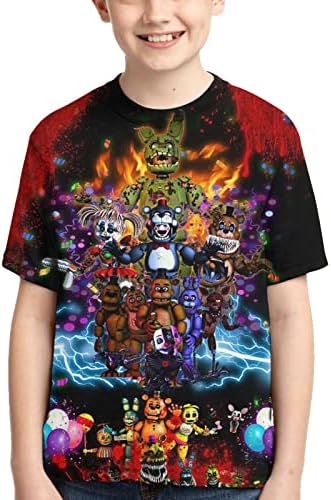 Тениски с 3D Принтом За момчета и Момичета, Блузи, Детска Риза С Къс Ръкав