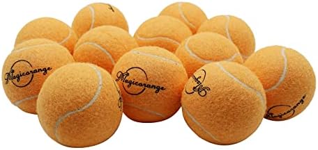 Тенис топки Magicorange, 12 Опаковки топки за Тенис за напреднали тренировки, Спортни Топки за домашни кучета, Игри Топки, Идват вкара
