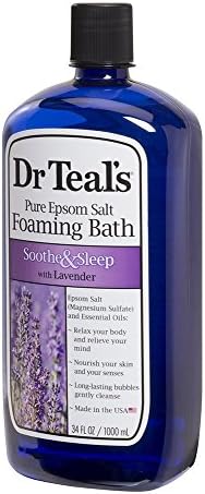 Подаръчен комплект Dr Teal's Foaming Bath за Деня на майката (2 опаковки, 34 грама за бройка) - Успокояваща Лавандула за сън, Евкалипт