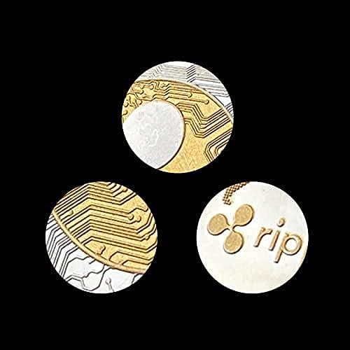 Крипто-Възпоменателни монети и Симулационни Възпоменателни монети, два цвята Възпоменателни монети с Защитен Калъф