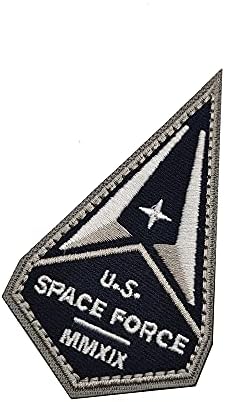 Нашивка на Космическите сили на САЩ MMXIX размер на 8,5 * 4,5 см, с плетене на една Кука и линия