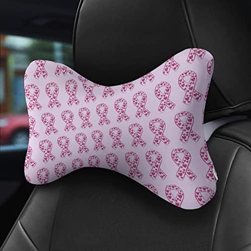 Розовата Лента Информираността за Рака на гърдата Автомобилната въздушна Възглавница За Шията, за Леки Автомобили на облегалката