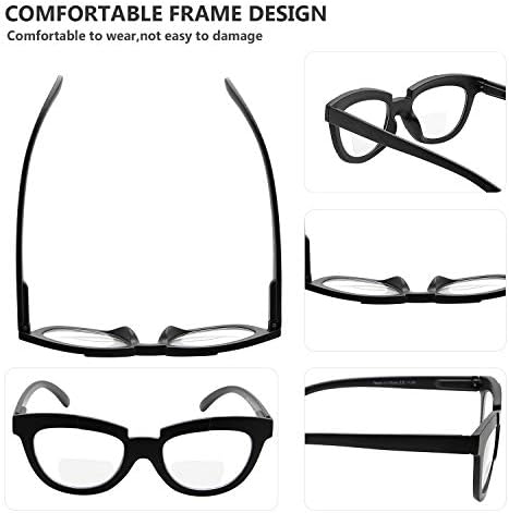 Eyekepper, 5 Комплекта Бифокальных Очила За четене, Женски Бифокални Ридеры във формата на полумесец