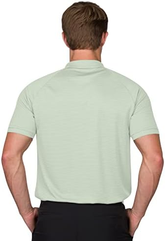 Мъжки ризи за голф Three Sixty Six без яка - Мъжки Ежедневни Поло Dry Fit с къс ръкав, Леки и дишащи