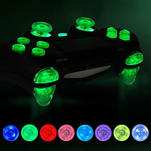 Лицеви бутони с подсветка D Pad, Управление на бутони, Лесно заменяемый Комплект бутони с led подсветка за Playstation 4