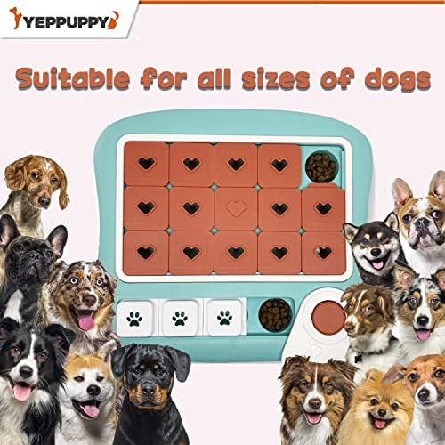 Умна интерактивна играчка-пъзел YEPPUPPY 4-то ниво за кучета - Разсейва скуката с бавно хранене, тренира IQ, обогатява и облекчава тревожността