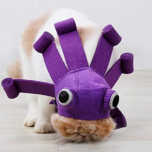 Toyvian шапки за домашни котки във формата на Октопод, Шапка за Наряжания Котки на Хелоуин, шапки за домашни любимци, Костюм Кученце,