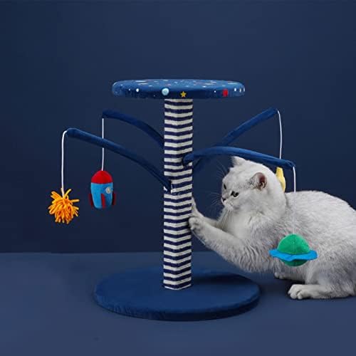 Когтеточка за котки LÜZHONG Премиум Клас от Сизал, Когтеточки с Отслеживающими Интерактивни Играчки, Вертикална Когтеточка за