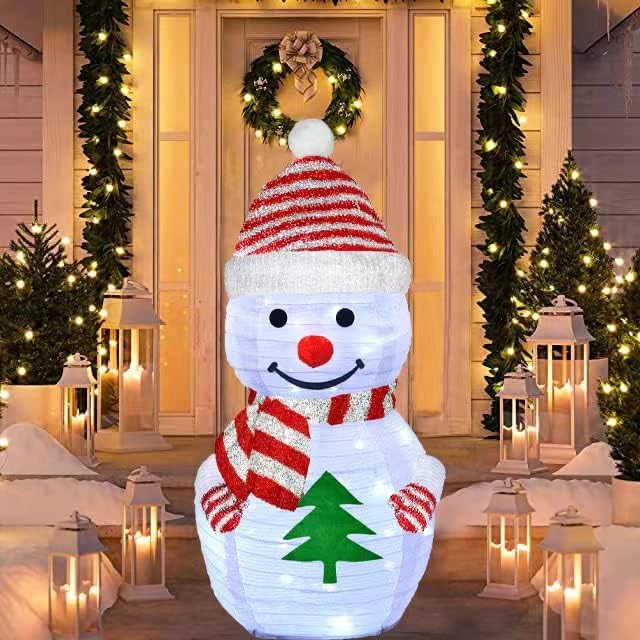 Улични Коледна украса с подсветка 2,3 метра, с източник на захранване 48 led за Украса на Празнични партита на закрито/на