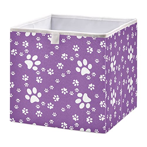 Кутия за съхранение на кубчета с Мультяшными собачьими лапи, Сгъваеми кутии за съхранение, Водоустойчив кош за играчки, Органайзер за