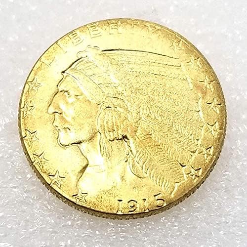1915 Либърти Indian Стара Копие на американската Паметника на Стария американски монети Блуждающая Никелова монета Чета Историята на обслужване
