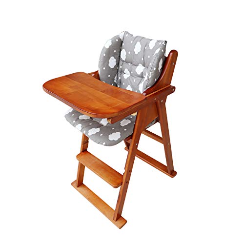 Двупластова възглавница за седалката на детско столче за хранене за хранене, облицовки за подложка, устойчив за носене и ремъци за столче
