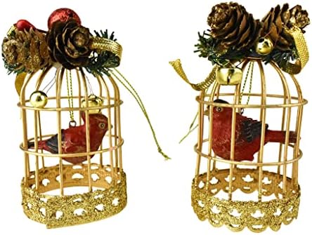 Коледна Украса за Птичи клетки Homeford Miniature Cardinal, 3-3/4 инча, от 2 теми