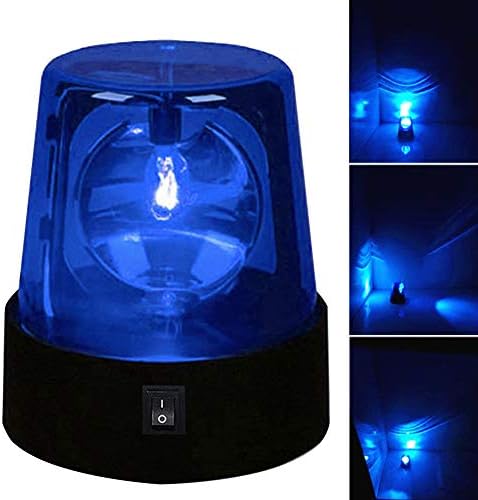 CALIDAKA Въртящи Мигаща лампа, 3-инчов светодиоден стробоскоп на 360 градуса, захранван С батерии, Диджейские Мигащи етап на осветителни тела за диджейского шоу или изпо?