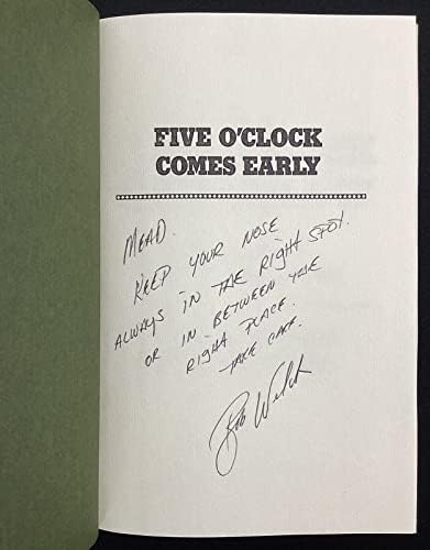 Боб Уелч, Подписано книга Five O 'Clock Comes the Early HCB Baseball A' s като автографа TPG - MLB Разни с автограф