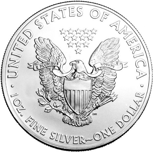 2004 - Американски Сребърен Орел . 999 проба Сребро с Нашия сертификат за автентичност Долар, Без да се позовават на Монетния