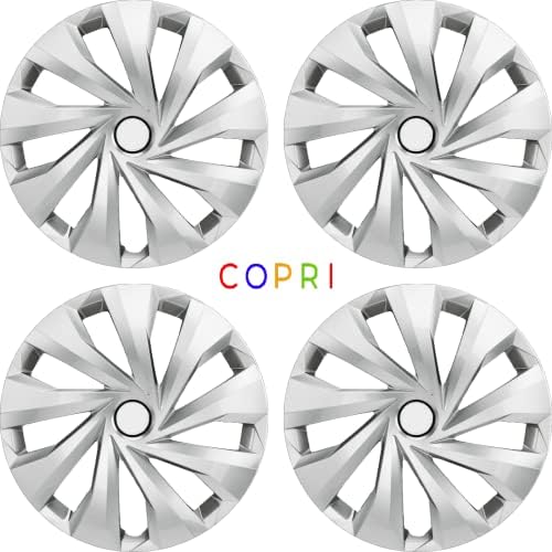 Комплект Copri от 4 Джанти Накладки 14-Инчов Сребрист цвят, Защелкивающихся На Ступицу, Подходящ За Citroen