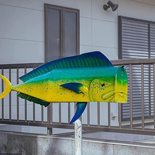 Креативен Рибено Пощенска кутия Dolphinfish, Калъфи за Рибни Пощенски Кутии Магнитни, Водоустойчив Пощенска Кутия за Дома в Градината