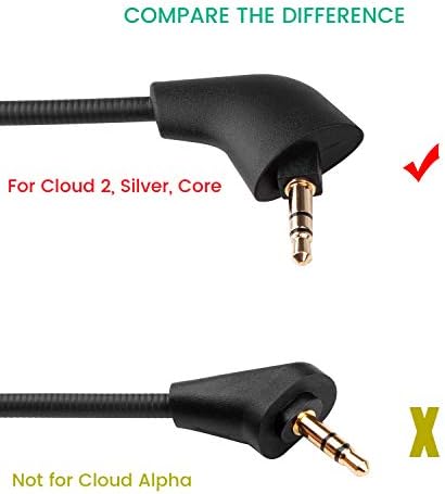 Подмяна на микрофона Cloud 2 за Kingston HyperX Cloud II Pro Silver за PS4 / Xbox One - Комплект от 2 теми, барабани микрофон за гейминг слушалки