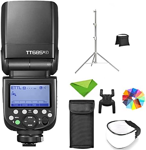 Задейства светкавицата Godox TT685II-F за светкавица на фотоапарат Fuji TTL Speedlight, със стойка за всяка снимка 2,8 мл + торба с пясък 2,4