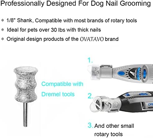 Патентованата OVATAVO Инструменти за рязане на кучешки нокти Dremel - Грижи и работят им магия от изглажда лапите за кучета средни