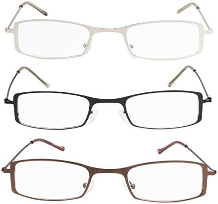 Очила за четене GUD, 3 Двойки, Рамки от Неръждаема Стомана, Ридеры, Женски, Мъжки слънчеви Очила За Четене